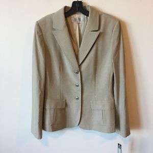 Tahari Arthur Levine Sand Blazer Size 12